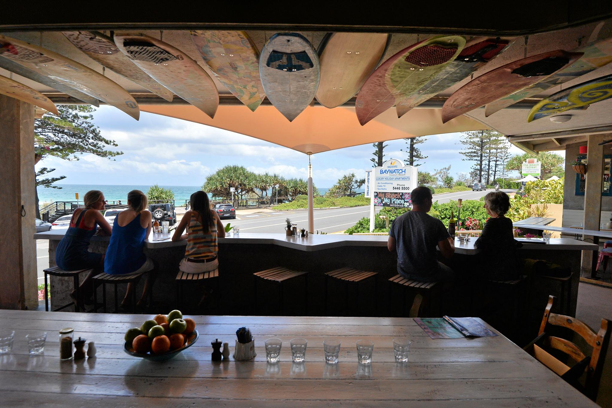 Inspired by the Dailys stories on the need for beach shacks, popular Coolum restaurant MyPlace has transformed its inside into a beach shack. Picture: Patrick Woods