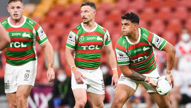 Latrell Mitchell’s performance as one of the most destructive of his career. Picture: NRL Photos