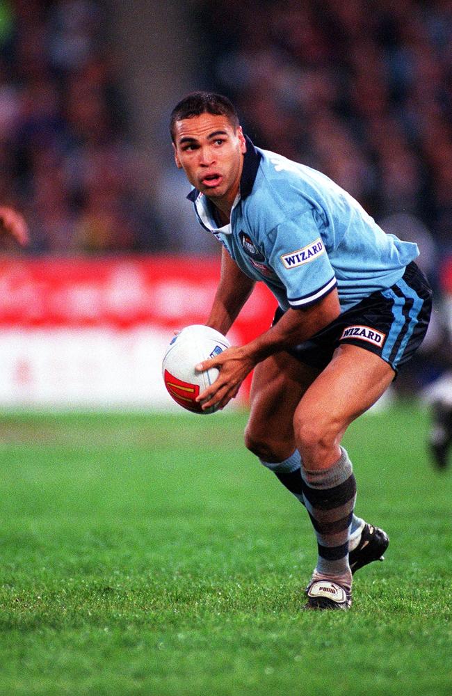 Blue feud: Anthony Mundine played for the Blues, but not for the Kangaroos. Credit: Supplied