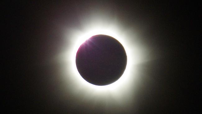 A total solar eclipse, which looks something like this, will occur above Exmouth, WA, on April 20. PHOTO: Martin George