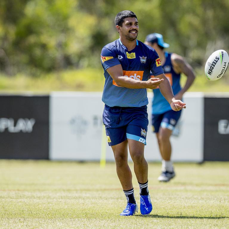 The Gold Coast Titans player, Tyrone Peachey, at pre-season training, Parkwood. Picture: Jerad Williams