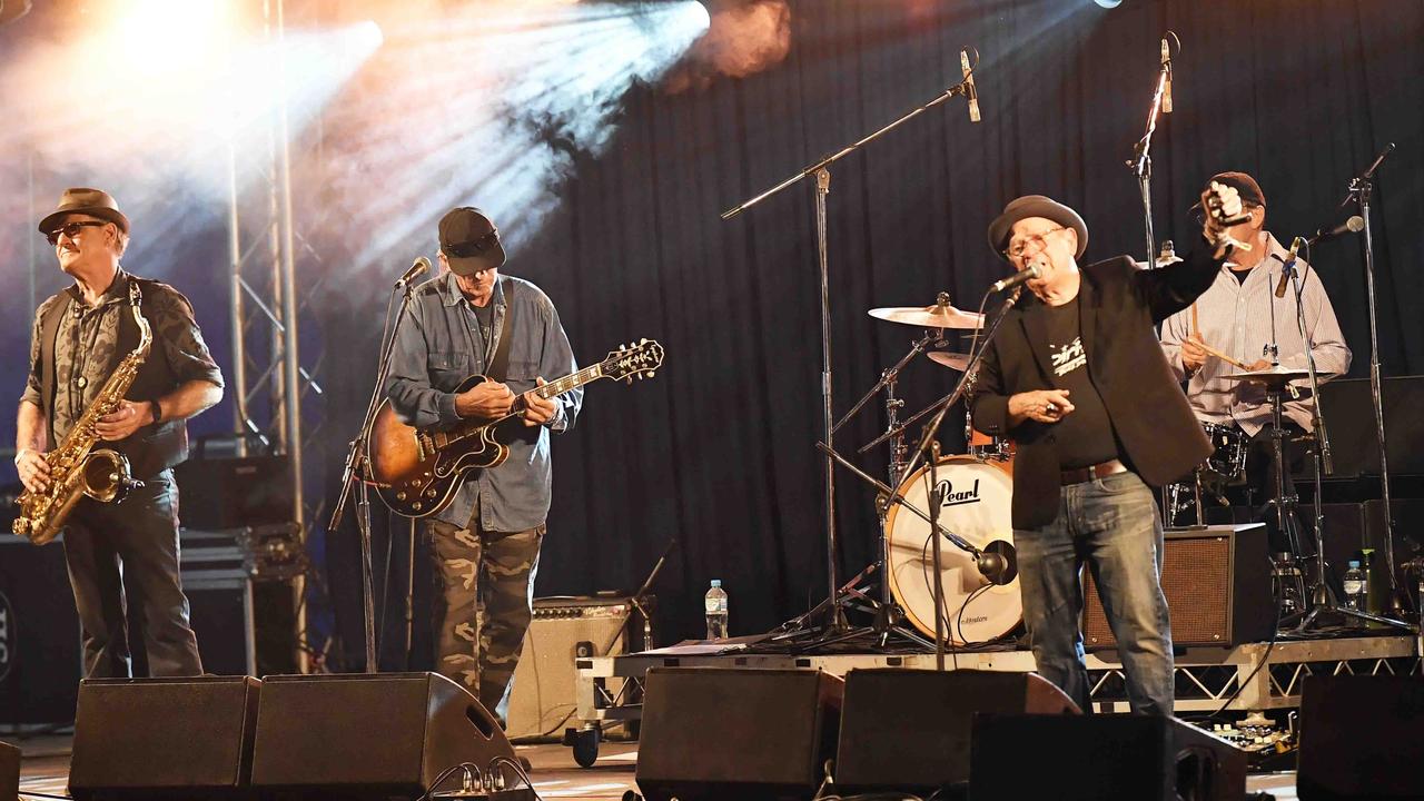 The Spirits perform at the Boss Hire Blues Bar, Gympie Music Muster. Picture: Patrick Woods.