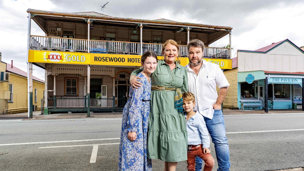 Rosewood Hotel was rumoured to be haunted by at least one ghost. It WAS purchased by Lynnette and Luke Chalmers, with children Charlotte and Lawson, in 2022 Picture: Richard Walker