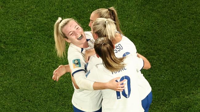 England are through to the semi-finals. (Photo by DAVID GRAY / AFP)