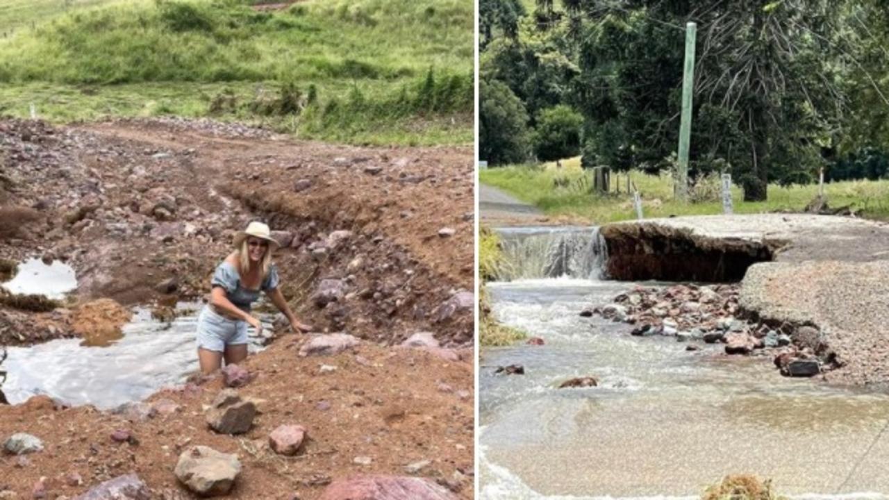 Many unsealed roads like Mary's Creek Road at Mary's Creek have suffered massive damage in the floods. Photo courtesy Ivan and Julie Jensen.