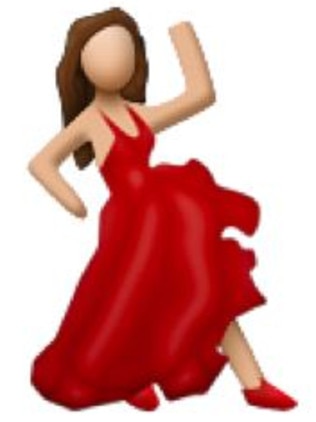 The dancer emoji. Picture: emoji.com