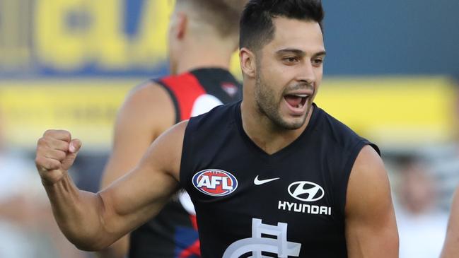 Michael Gibbons made an impression in the Blues’ opening pre-season clash. Pic: AAP 