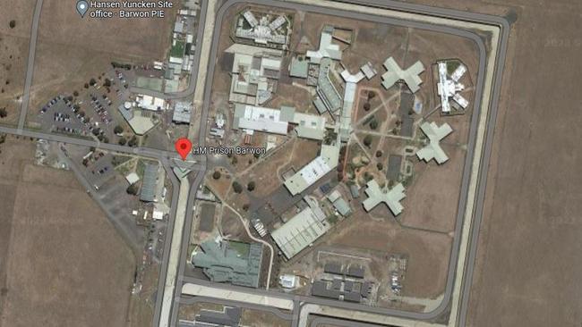 The brawl occurred on the top floor of a cell block in Barwon prison. Photo: Google Maps