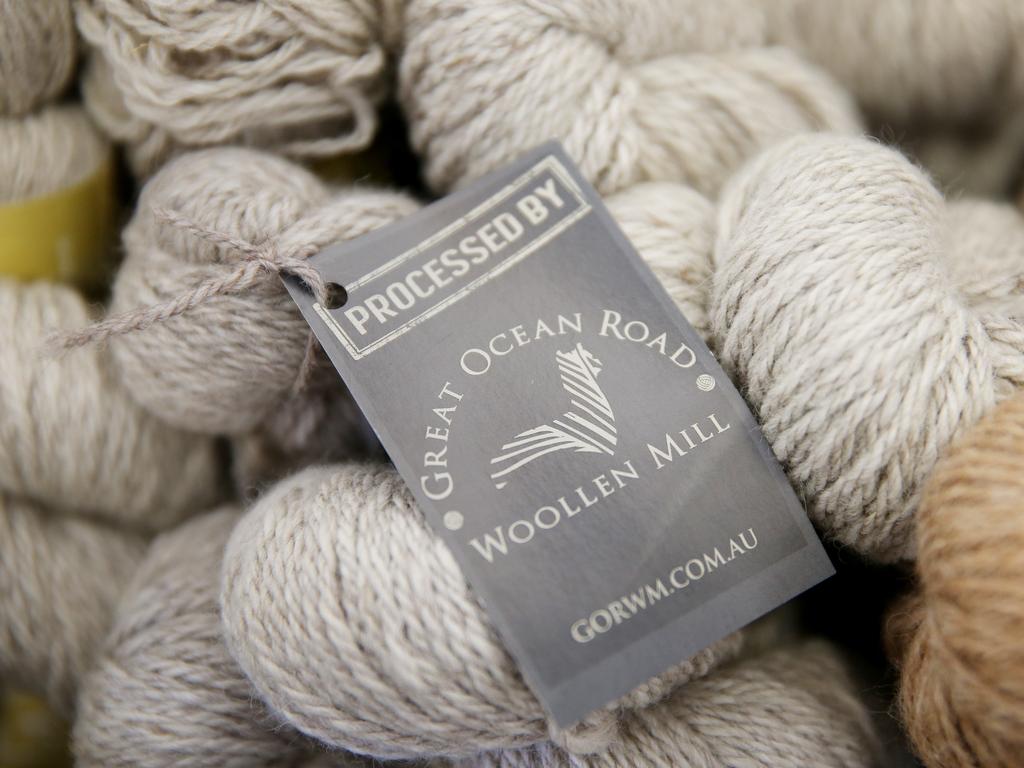 Long yarn: Great Ocean Road Woollen Mill wool. Picture: Andy Rogers