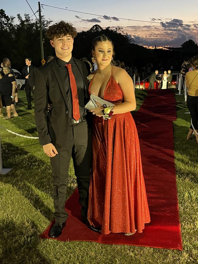 Aldridge State High School students at their formal.