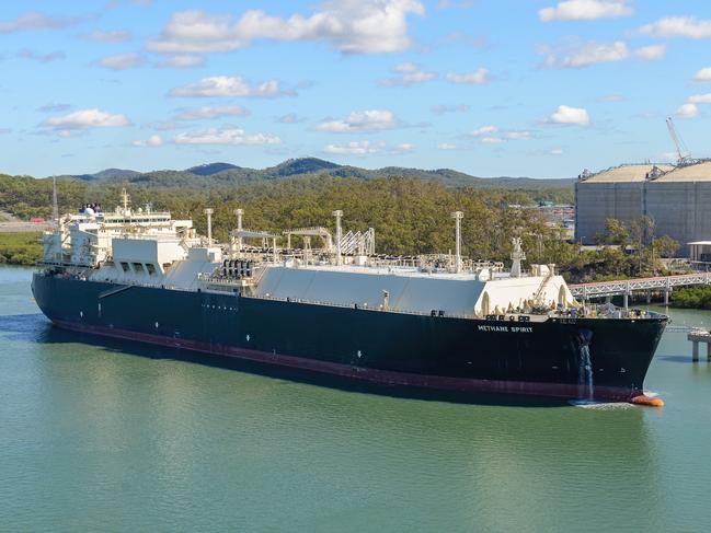 Origin Energy Limited (Origin) confirmed the first shipment of liquefied natural gas (LNG) departed the Australia Pacific LNG facility on Curtis Island in Queensland. Pictured: The Methane Spirit departed Curtis Island near Gladstone on Saturday 9 January.