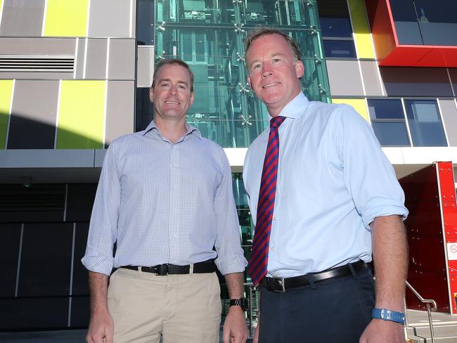 Premier Will Hodgman and Health Minister Michael Ferguson at Launceston General Hospital earlier this year. Picture: CHRIS KIDD