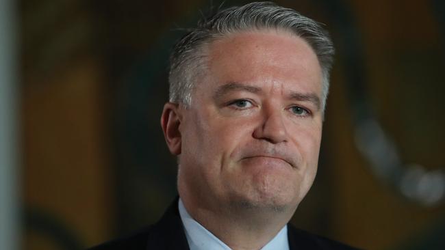 Senator Mathias Cormann at Parliament House in Canberra. Picture: Kym Smith