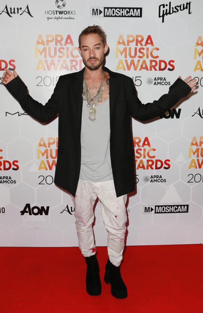 Daniel Johns at the 2015 APRA Awards.