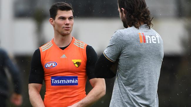 Jaeger O'Meara at Hawthorn training.