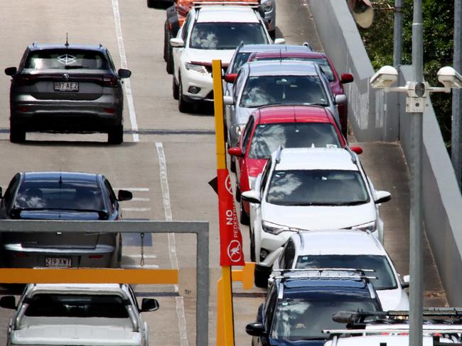 Westfield Chermside is seeing a great number of car traffic with everyone trying to get last minute and normal shopping done before Christmas. Saturday 17th December 2022  Picture David Clark