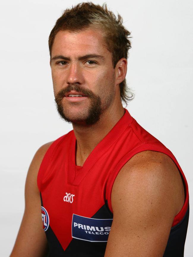 Demon Nathan Carroll may have sported footy’s dirtiest mo in 2006.