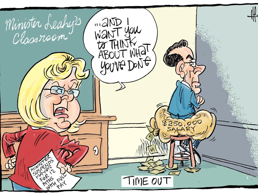 Cartoonist Harry Bruce’s take on Troy Thompson’s 12 month suspension.