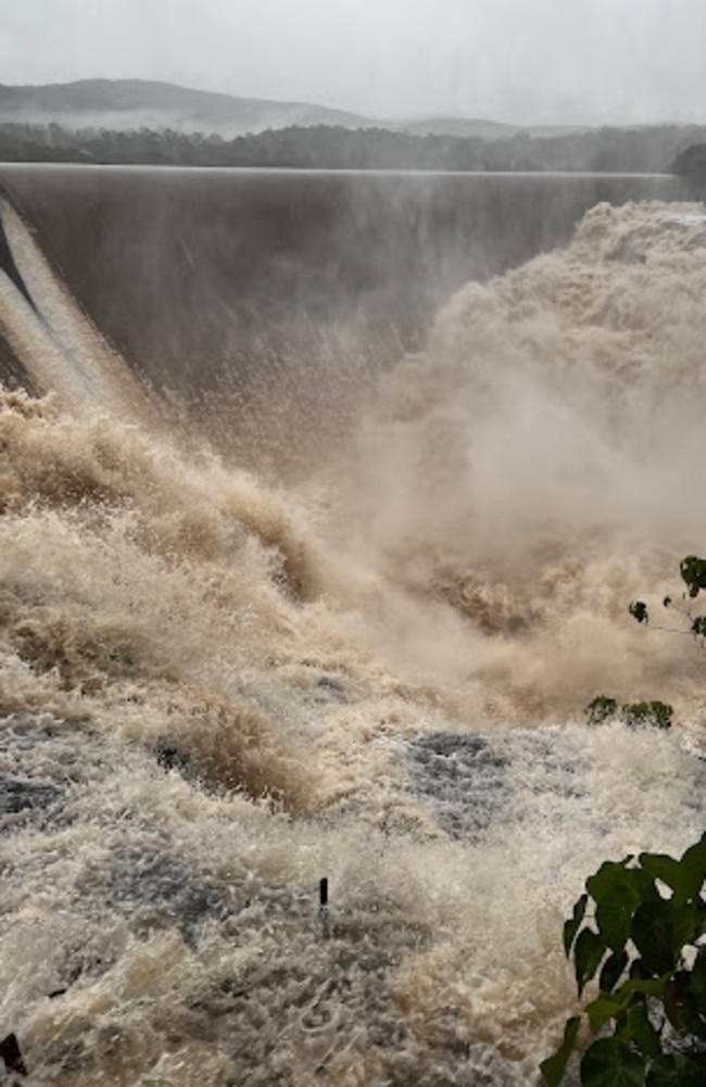 Wappa Dam in full flight on Friday afternoon, February 25, 2022.