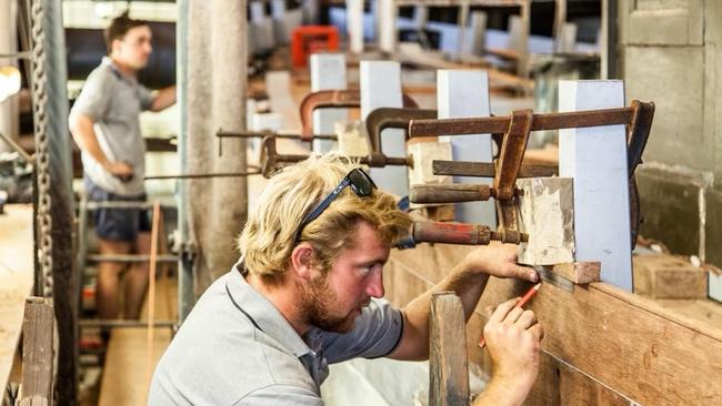 Philip Barnett’s son Daniel is a shipwright.