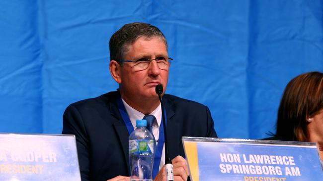 LNP state president Lawrence Springborg at the party’s 2022 convention. Picture: David Clark