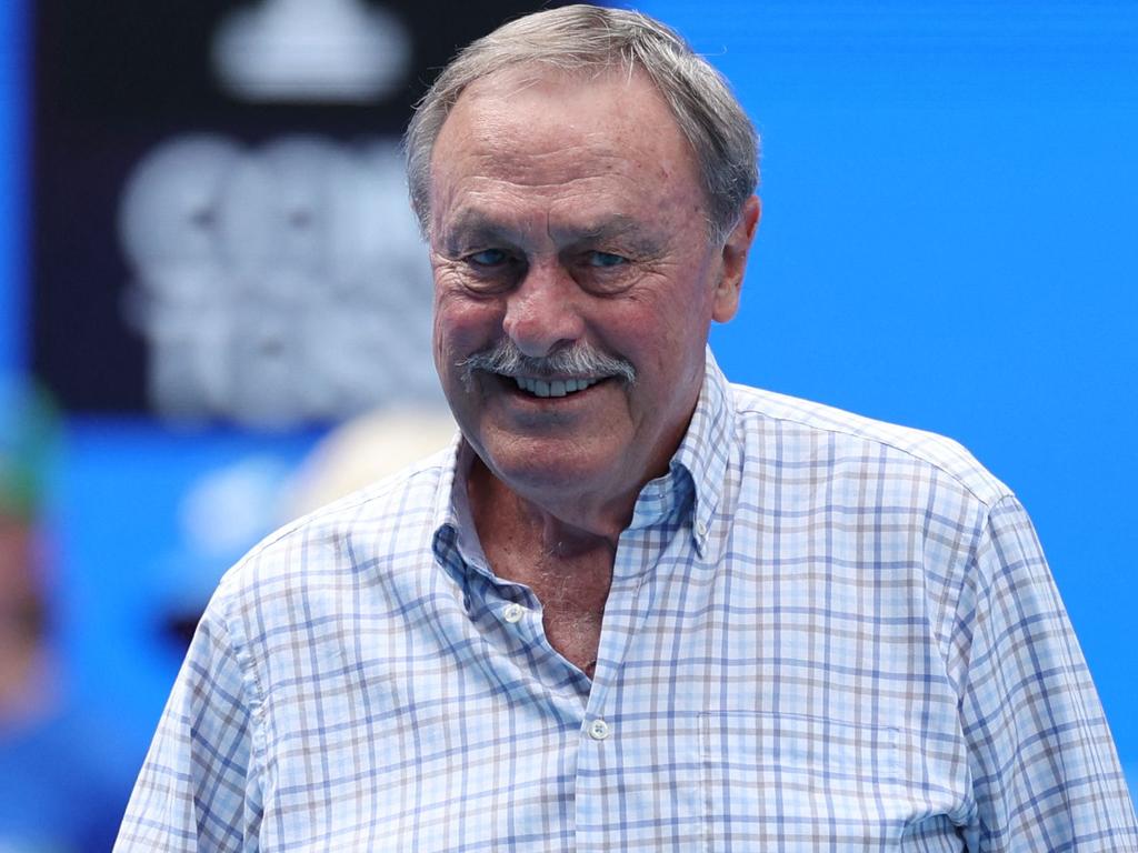 John Newcombe praised de Minaur for his never-say-die attitude and modest approach. Picture: AFP