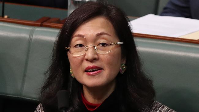 Gladys Liu during Question Time in the House of Representatives in Canberra.