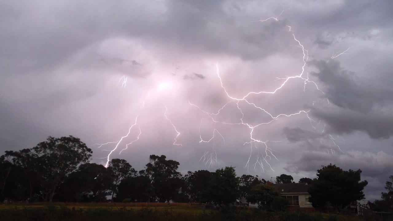 Lightning struck East Gippland on Thursday night. Picture: Georgie Haussegger