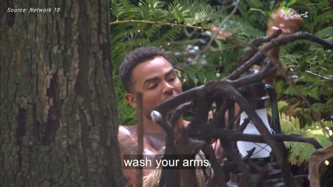 I'm A Celeb stars tackle outdoor shower naked