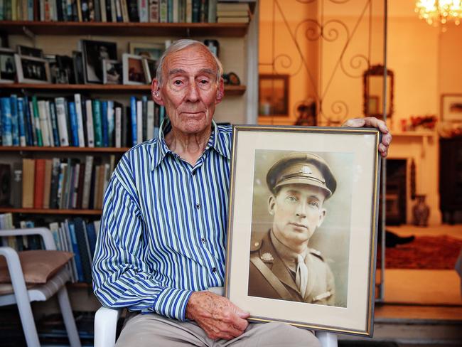 Richard Youden, 93, is going to Gallipoli this week to honour his father Herbert Alexander Youden, a hero of Lone Pine / Picture: Sam Ruttyn