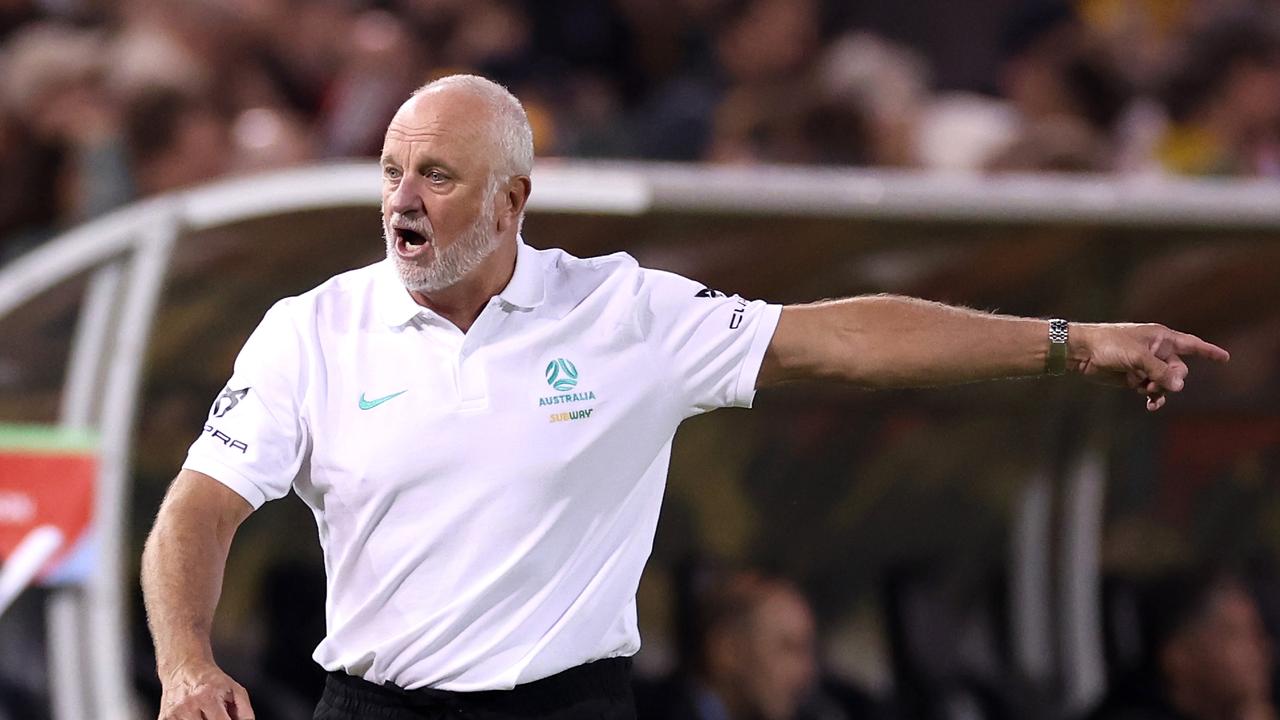 Australian Head Coach Graham Arnold. Photo by Cameron Spencer/Getty Images