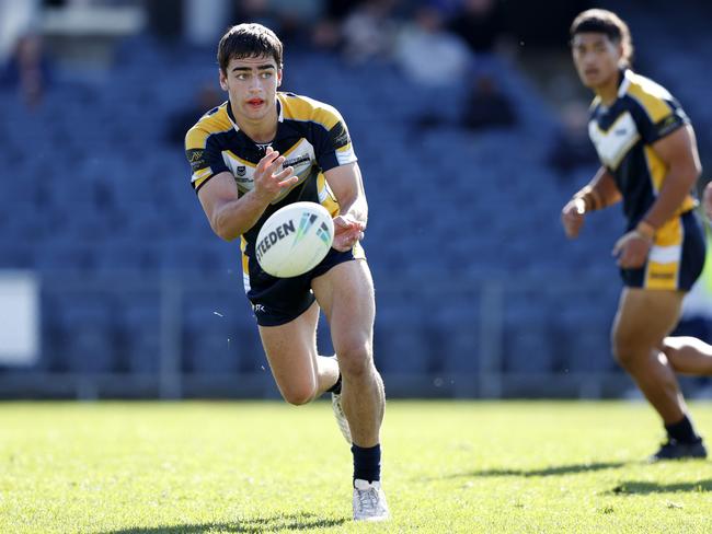 DAILY TELEGRAPH AUGUST 17, 2022. TallynDa Silva during the quarter-final game between Westfields Sports High and St DominicÃs College in the NRL Schoolboys Cup at Campbelltown Sports Stadium. Picture: Jonathan Ng