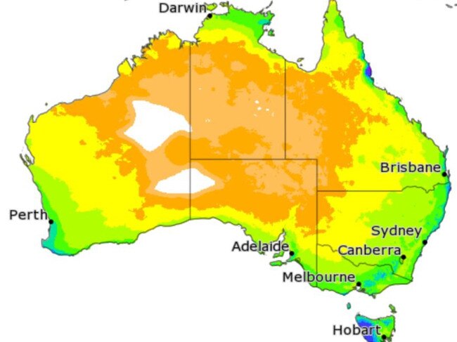 Three month outlook from April to June, 2021. Picture: Bureau of Meteorology