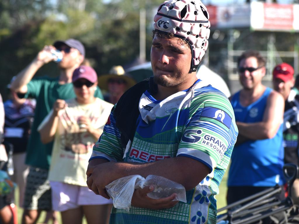 Under-17 grand final, Gladstone Ringers versus Woorabinda Warriors, at Warba Wangarunya Rugby League Carnival at Saleyards Park, Rockhampton, on January 24, 2025. Photo: Pam McKay