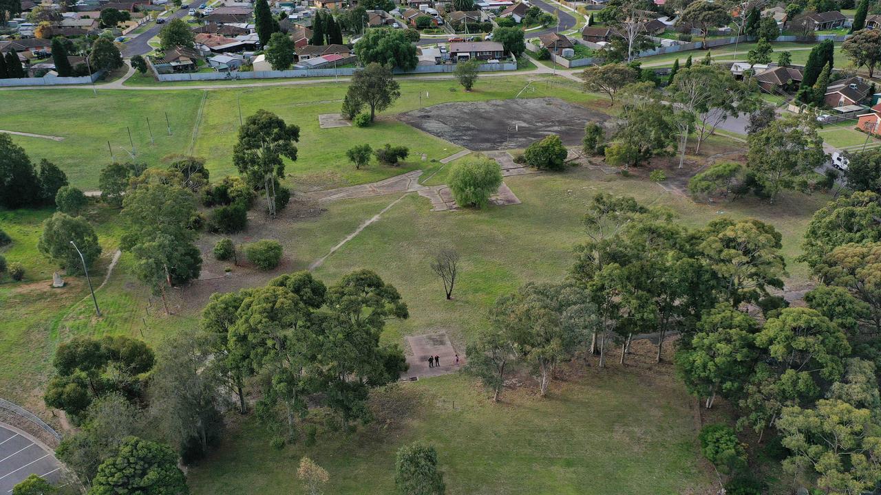 Drone shots of the proposed development site. Picture: Alan Barber