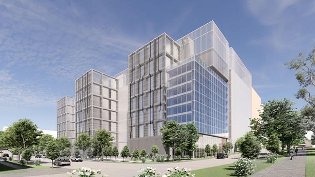 An artist’s impression of one of Goodman Group’s planned data centre developments in Sydney.