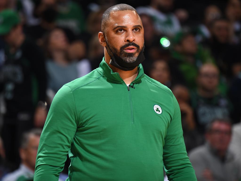 With their vicious defense, steely confidence and quiet determination, the Celtics are very much Ime Udoka’s team. Picture: Brian Babineau/NBAE via Getty Images