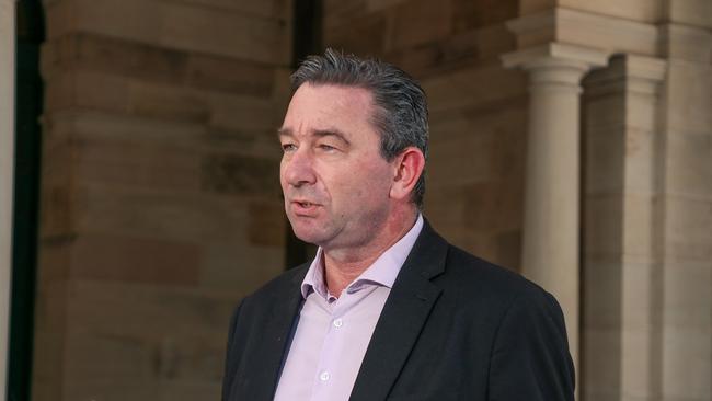 Minister Craig Crawford says the Labor Party is “rock solid” behind Annastacia Palaszczuk. Picture: Glenn Campbell/NcaNewsWire