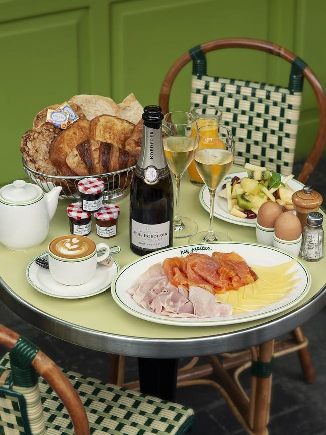 Hey Jupiter’s Petit Dejeuner au Champagne pour 2 Personnes brunch deal. Picture: Supplied