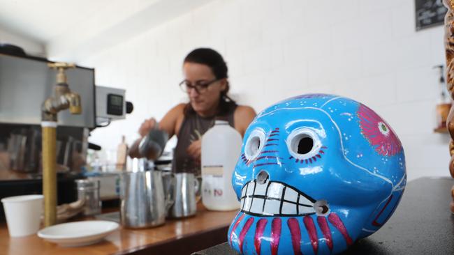 Morena Espresso co-owner Bel Pesantes at work. Picture Glenn Hampson