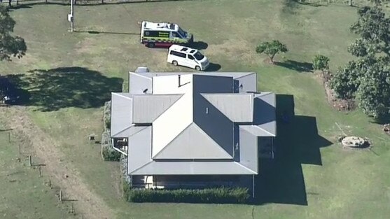 The home where the Mother’s Day shooting took place. Picture: 9 NEWS