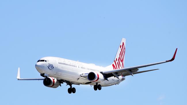 A Virgin Australia flight at Gold Coast Airport, Wednesday, April 22, 2020. Picture: Supplied, Gold Coast Bulletin.