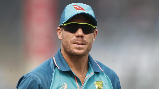DELHI, INDIA - FEBRUARY 19: David Warner of Australia looks on during day three of the Second Test match in the series between India and Australia at Arun Jaitley Stadium on February 19, 2023 in Delhi, India. (Photo by Pankaj Nangia/Getty Images)