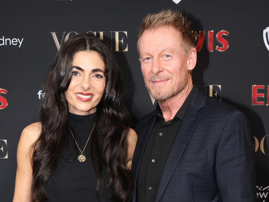 Silvia Colloca and Richard Roxburgh met at work. Picture: Damian Shaw