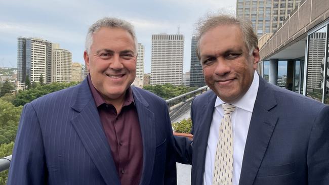 Joe Hockey and Ashok Jacob.