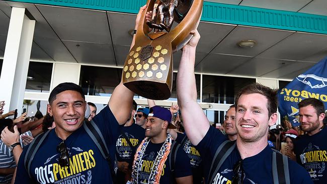 Jason Taumalolo will join Michael Morgan as co-captain for the Cowboys in 2021. Picture: Getty Images.