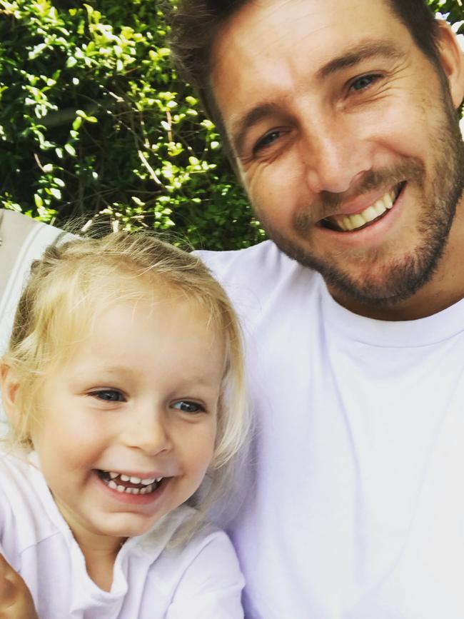 Dale Thomas and his daughter Matilda. Picture: Supplied