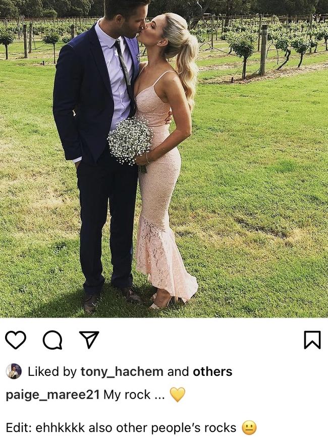 McCuskey has had her say on the end of their relationship. Picture: Instagram