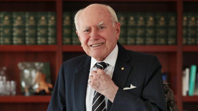 Former prime minister John Howard has criticised the move to strip a federal government building in Canberra of its name because of its associations with the First Fleet. Picture: Jane Dempster