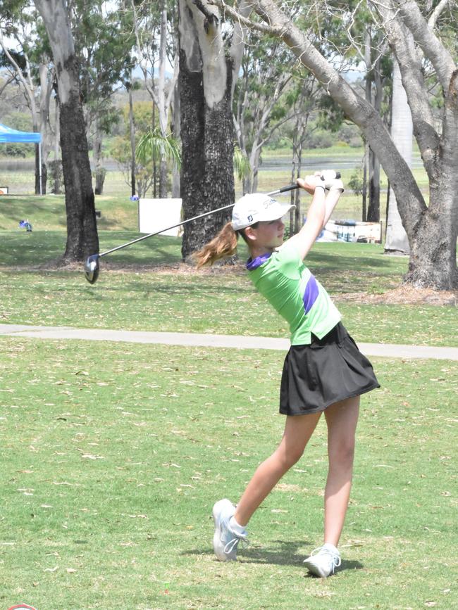 Rockhampton's Kitty Thomson (girls 13-14 years) at the US Kids Golf Foundation Australian Open at the Rockhampton Golf Club on September 27.